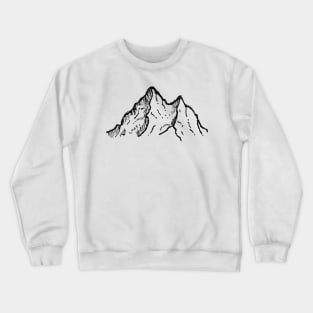 Rocky Mountain with a View Drawing Crewneck Sweatshirt